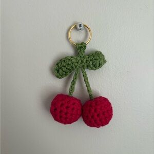 Handcrafted Cherry Keychain